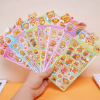 2 Sheets Sanrio Cartoon Stickers | 3D Puffy Decal for Kids & Students | DIY Journal Decoration | Pelekat 3D Kartun Sanrio 三丽鸥立体贴纸 儿童奖励 礼物