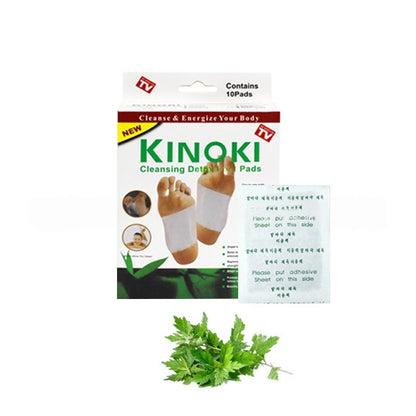 【READY STOCK】KINOKI Detox Foot Pad Cleansing Herbal Patch for Body Toxin Removal Foot Patch for Sleep & Circulation 艾草足贴