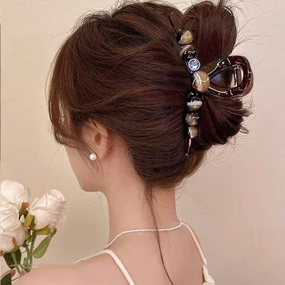 Delicacy Double Sided Butterfly Claw Clip Intersect Sweet Acrylic Hair Clip For Simple Transparent Hair Claw Clips-CSW79