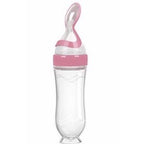 Baby Squeeze Feeder Bottle (A-0055) | Silicone Cereal Rice Paste Feeder | Soft Food Supplement Spoon | Botol Penyusuan Bayi 婴儿米糊喂养瓶 硅胶挤压式 辅食神器