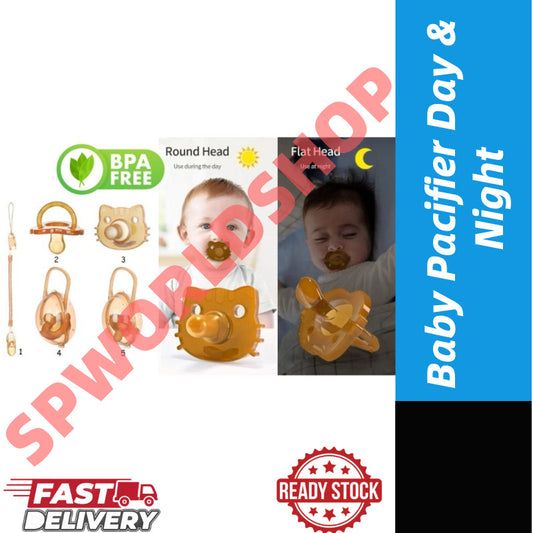 【READY STOCK】Baby Pacifier Day & Night Silicone Soother Nano BPA-Free Nipple Puting Bayi Lembut 婴儿硅胶安抚奶嘴