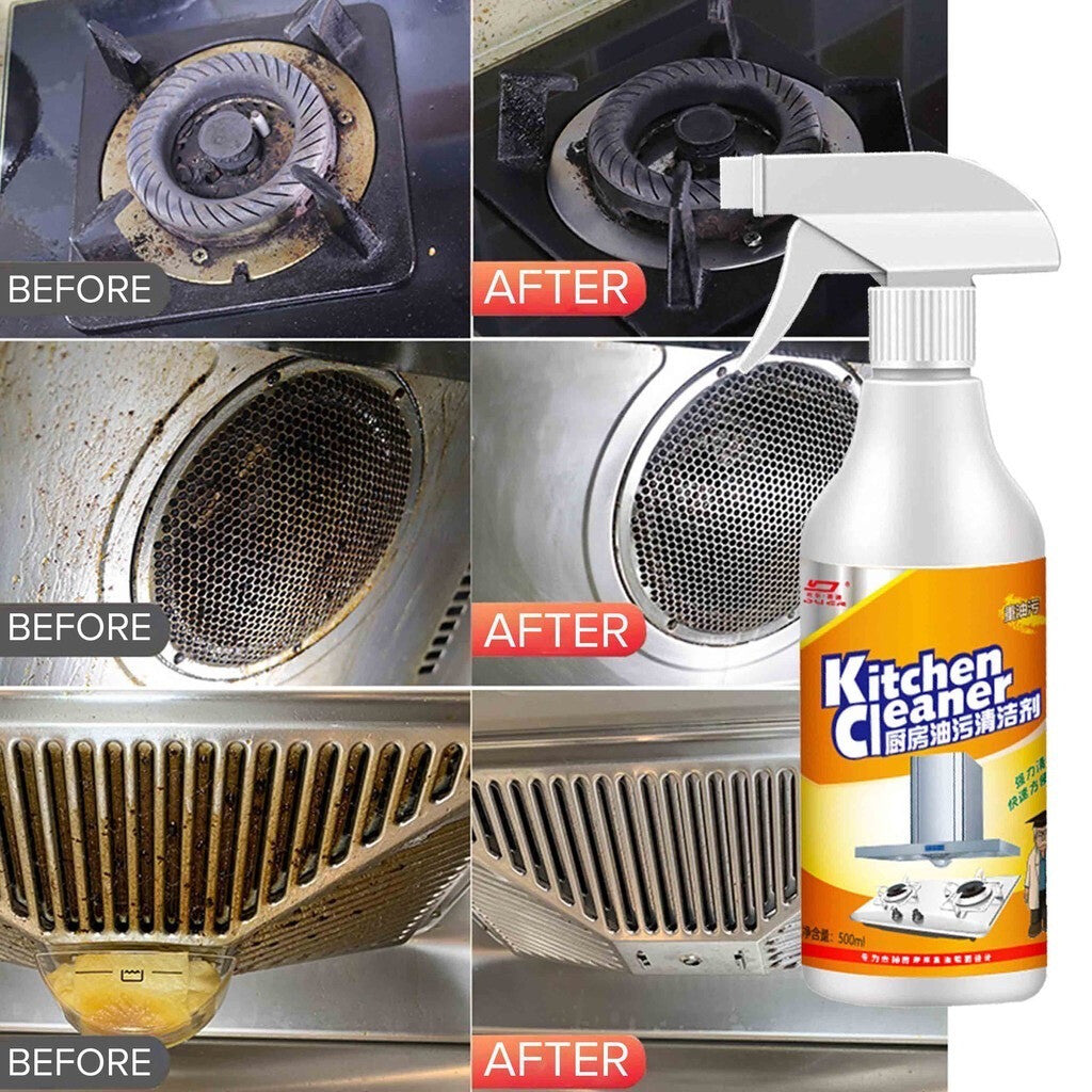 DUER Kitchen Cooktop Cleaner Oil Dirt Detergent Cleaner Multi-Purpose Spray 500ml 厨房油污清洁剂