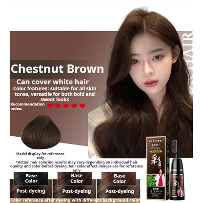 【READY STOCK】Natural Herbal Hair Dye | Plant-Based Non-Toxic Hair Color | Gentle Gray Hair Coverage & Hair Care 天然植物染发剂