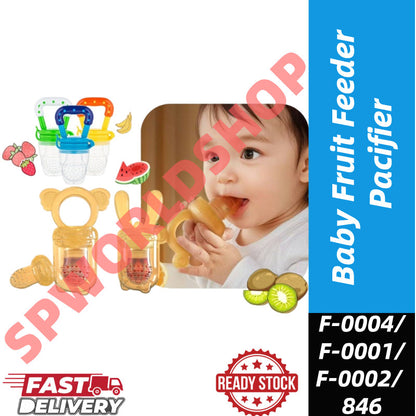 【READY STOCK】Baby Fruit Feeder Pacifier Nnipple Silicon Rotatable| Puting Buah Bayi Silikon Boleh Putar | 婴儿辅食水果咬咬乐