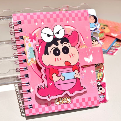 【READY STOCK】Cute Cartoon Portable Notebook | Mini Pocket Journal | Kawaii Stationery for School & Office 可爱卡通记事本
