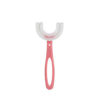 READY STOCK‼️ U-Shape Kids Toothbrush | Soft Silicone Brush for 2-6 / 6-12 Years 儿童U型牙刷 | 软硅胶刷头