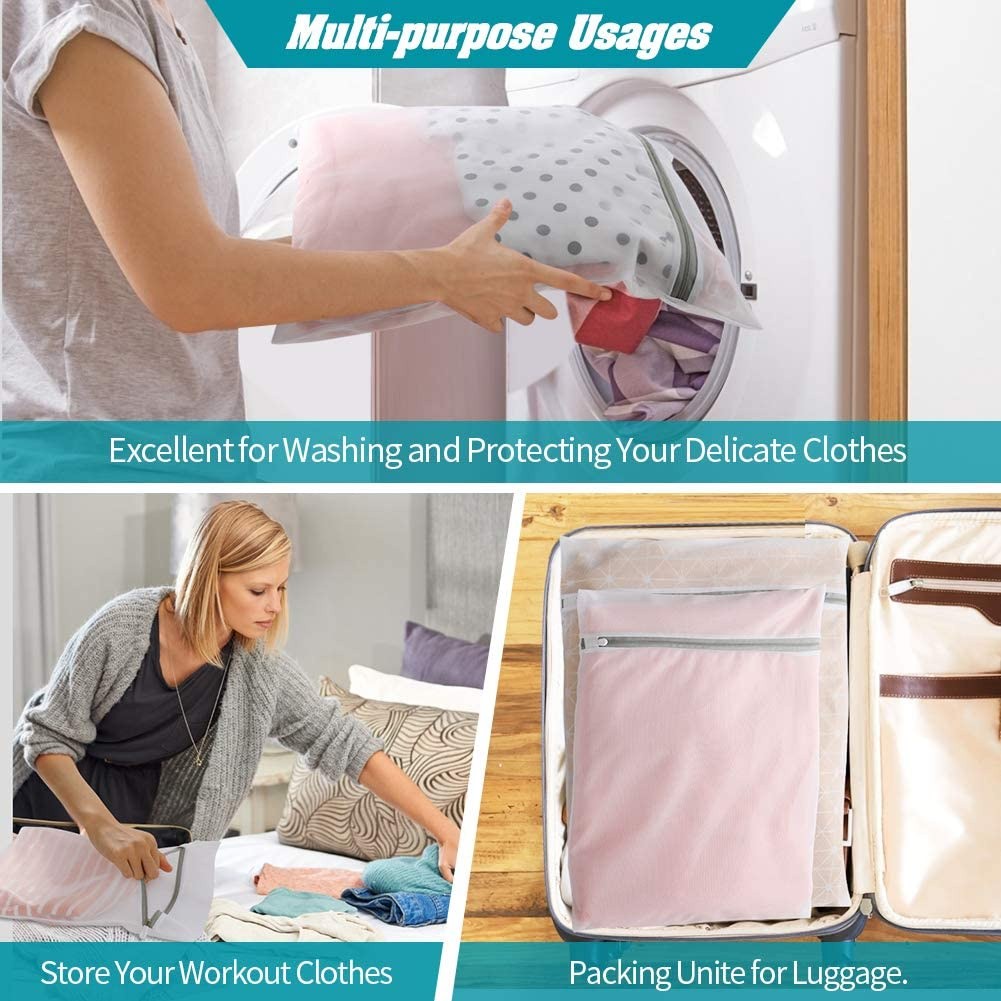 (READYSTOCK) 【60g】Thick Laundry Bag / Fine Mesh Coarse Mesh Protective Washing Bag / Travel Storage Bag 洗衣袋