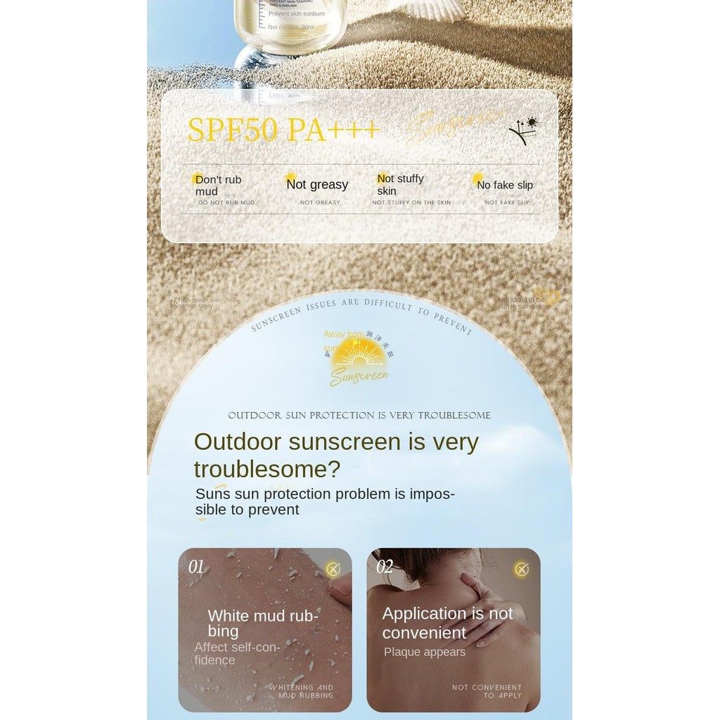 【READY STOCK】Whitening & Anti-Aging Sunscreen Spray| Multi-Effect UV Protection Isolation Mist| Lightweight Skin美白抗皱防晒喷雾