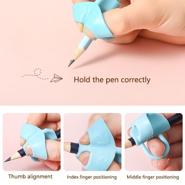 KIDS PENCIL GRIP | 儿童握笔矫正器：软硅胶材质、预防近视/老茧 | 左右手通用 | 现货秒发 Ergonomic Silicone Pen Holder for Kids | Corrective Writing Tool & Posture Support