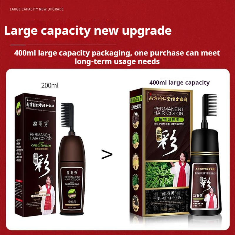 【READY STOCK】Natural Herbal Hair Dye | Plant-Based Non-Toxic Hair Color | Gentle Gray Hair Coverage & Hair Care 天然植物染发剂