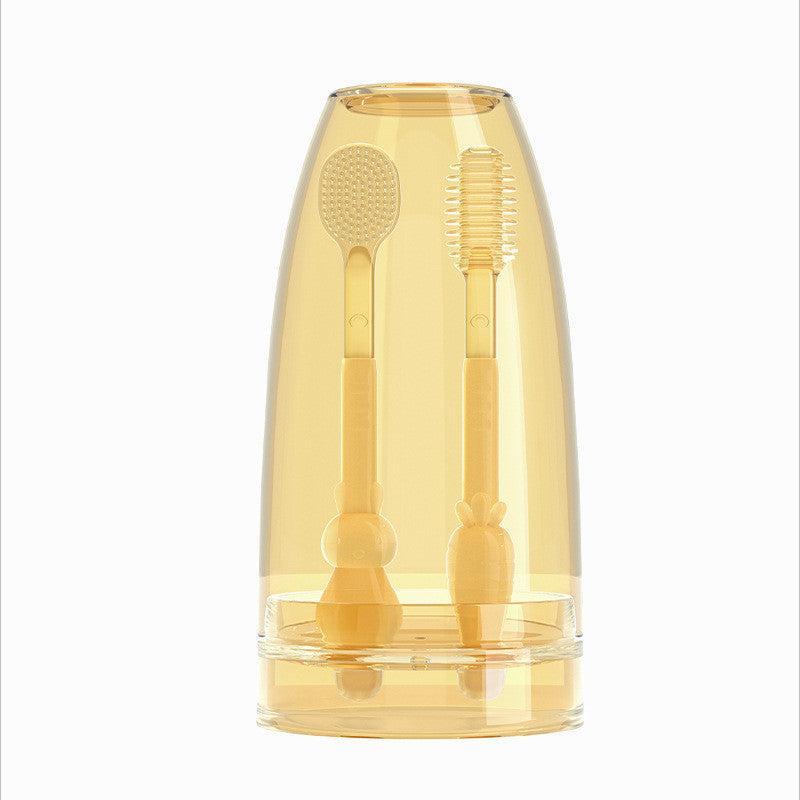 360° Silicone Baby Toothbrush | Soft Tongue Scraper for Newborns | Safe Oral Hygiene Kit | Pembersih Mulut Bayi 婴儿口腔清洁 软毛牙刷 解决奶垢