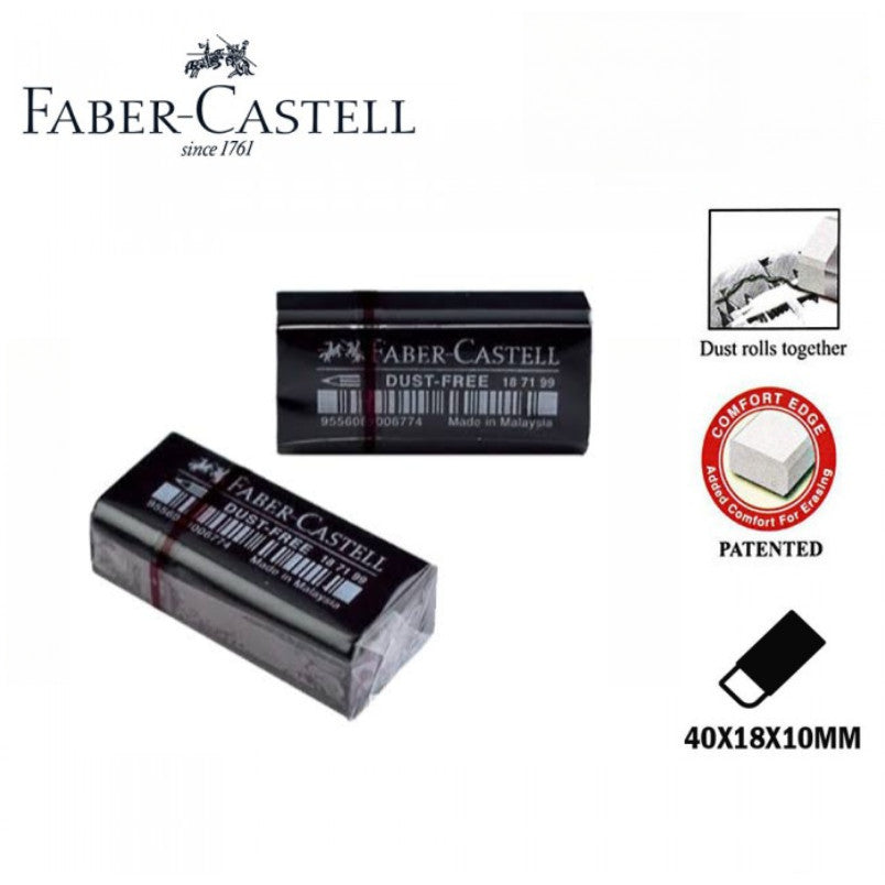 【Buy10Free2】Faber-Castell Black Dust-Free Eraser 1pek=12pcs #Faber-Castell#Black #Dust-Free #Eraser -E187049