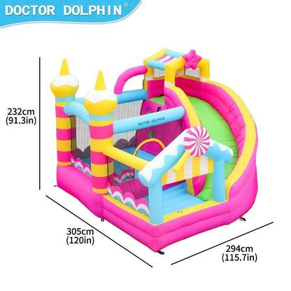 Doctor Dolphin Inflatable Castle | Kids Trampoline & Slide | Indoor Outdoor Bouncy House Playground 充气城堡 | 儿童蹦床滑梯