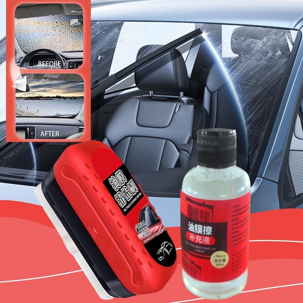 (READY STOCK) Glass Stain Remover Glass Oil Film Cleaning Rub 玻璃去污剂 | 油膜清洁 玻璃清洁剂 | 顽固污渍去除