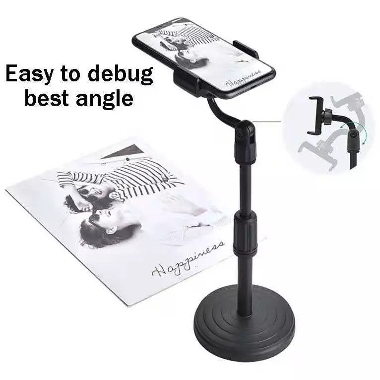 (REASDYSTOCK) Portable Desktop Phone Stand Holder Mini Bracket Table Live Streaming Video Live Handsfree Tripod 桌面手机支架