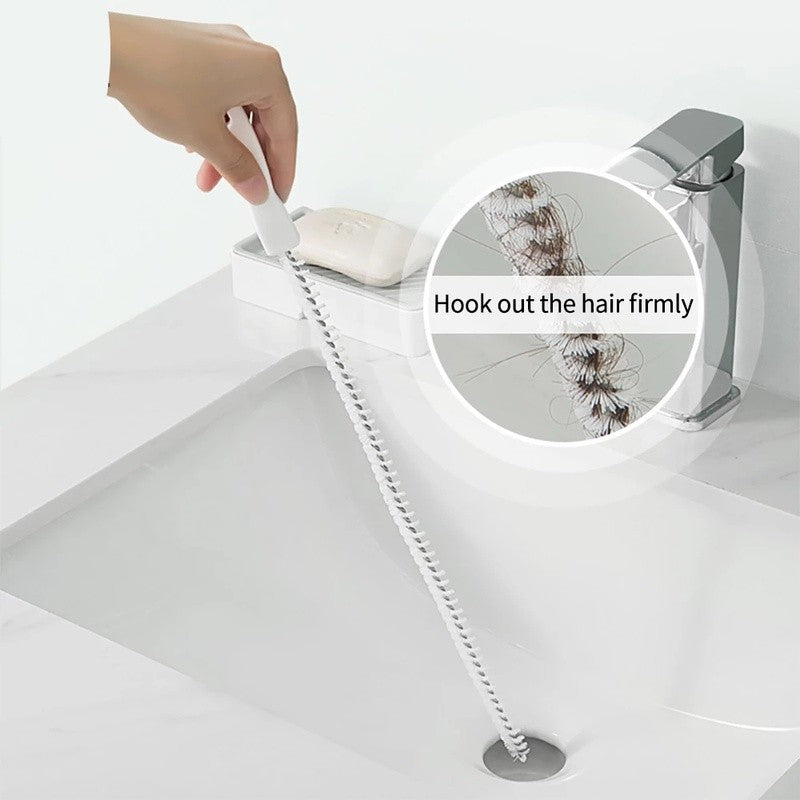 (READYSTOCK) Bathroom Pipe Dredging Brush Flexible Drain Cleaner 浴室管道疏通刷