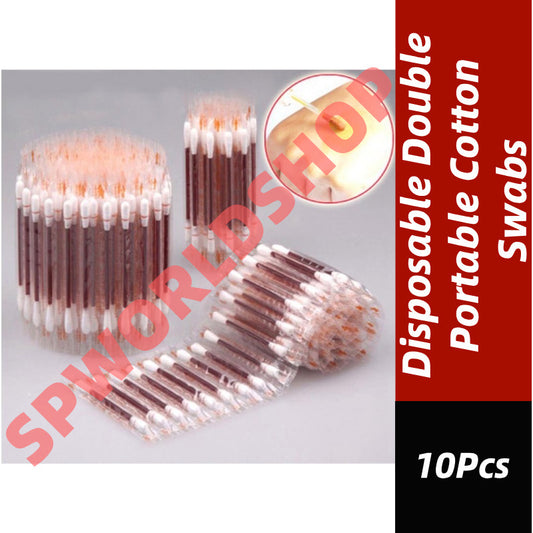 (READYSTOCK) Disposable Double Portable Cotton Swabs Emergency Iodophor Alcohol Wipe Swab Sticks 伏酒精消毒棉
