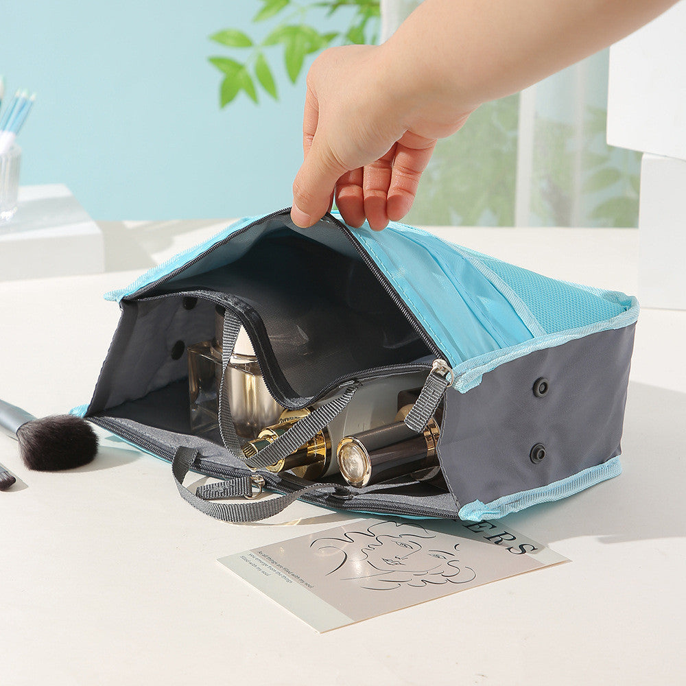 READY STOCK!!! Women's Polyester Handbag Organizer Insert Large Capacity Travel Makeup Storage Bag NF020 手提轻便大容量化妆包