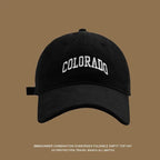 【READY STOCK】Women’s Casual Baseball Cap Letter Embroidery Face-Slimming Wide Brim Stylish & Versatile-Caps 1050