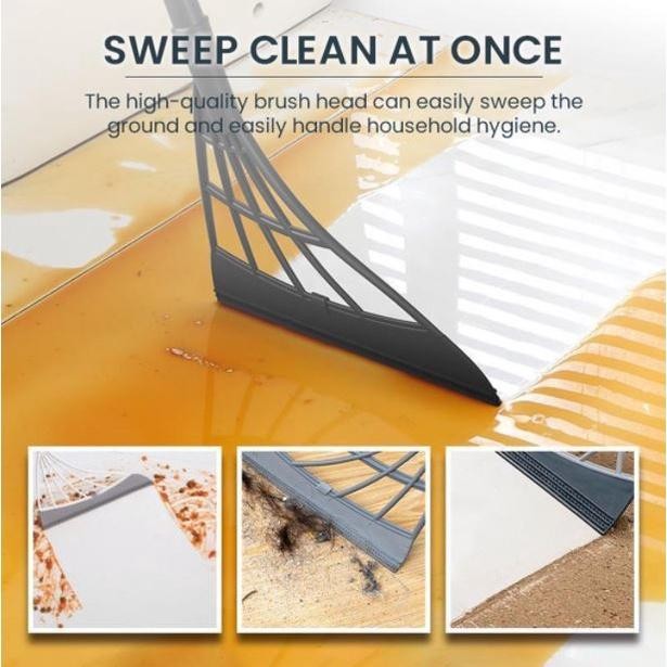 【READY STOCK】Magic Broom | Multifunctional Silicone Floor Squeegee & Dust Cleaner | Household Cleaning Tool 魔术扫把