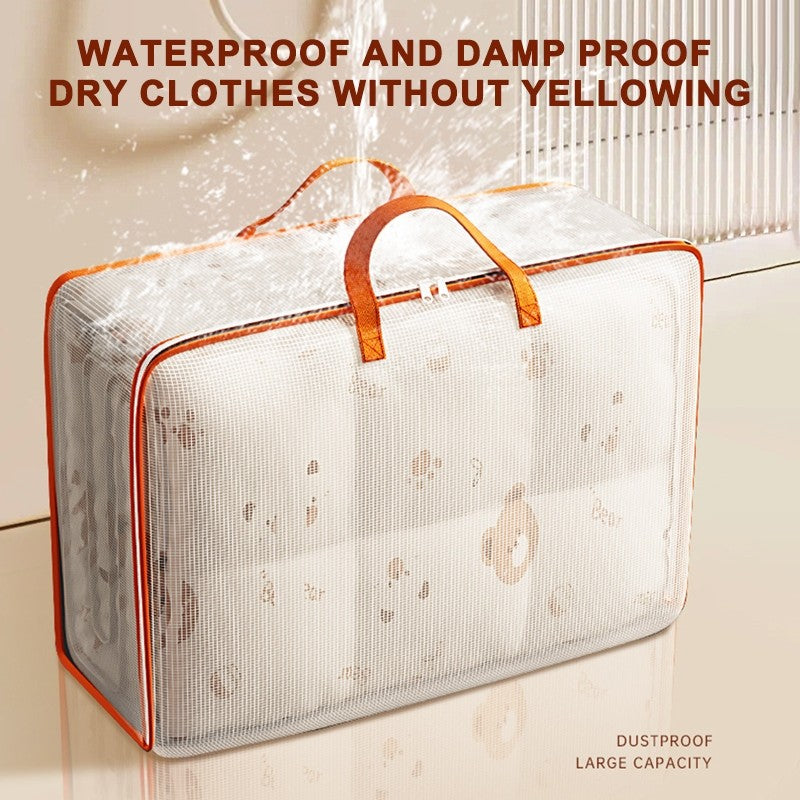 (READYSTOCK) PVC Transparent Storage Bag Waterproof Beg  Quilt Storage Bag Moving Packing Bag Blanket Storage PVC透明收纳袋