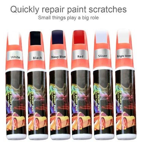 (READYSTOCK) Car Coat Paint Pen Touch Up Clear Scratches Fix It Repair Pro Remover Tool 12ml 汽车划痕修复补漆笔 透明修补漆 | 轻松修复刮痕