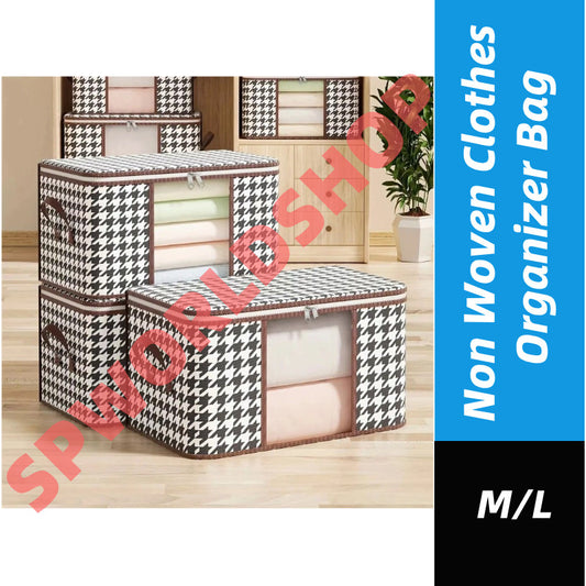 (READYSTOCK) Non Woven Clothes Organizer Bag Dustproof Large Capacity Quilt Comforter Organizer 收纳袋