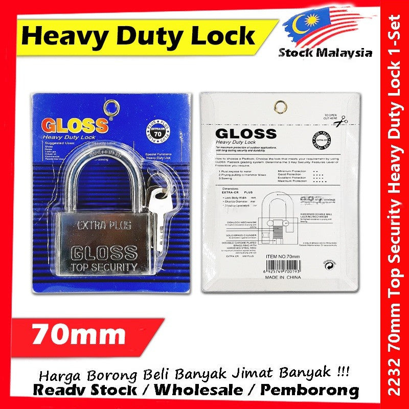 Heavy Duty Security Lock Padlock / Solid Brass Stainless Steel Padlock / Mangga Kunci / 锁头 #Brass #Solid #Padlock #Lock