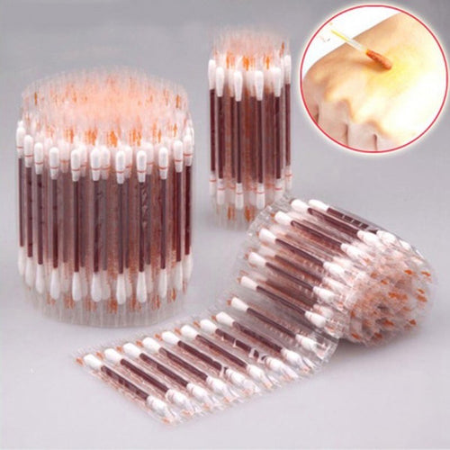 (READYSTOCK) Disposable Double Portable Cotton Swabs Emergency Iodophor Alcohol Wipe Swab Sticks 伏酒精消毒棉