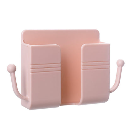 【READY STOCK】Wall-Mounted Phone Holder | No-Drill Adhesive Removable Phone Stand | Bedside, Kitchen, Bathroom Use 墙壁手机支架
