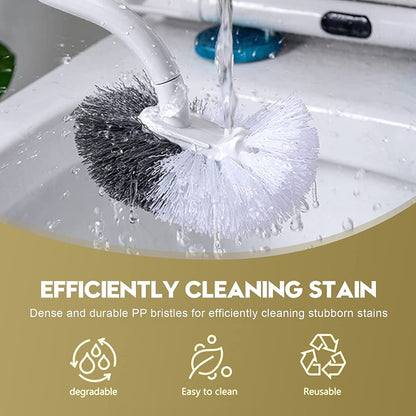 (READYSTOCK) Japanese S-Shaped Toilet Brush No Dead Corner Cleaning Brush 日本S型马桶刷