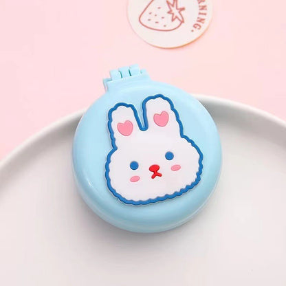 (READYSTOCK) Portable Mini Round Hair Comb with Mirror Hair Salon Hairdressing Small Size Massage 便携迷你圆形梳子带镜子