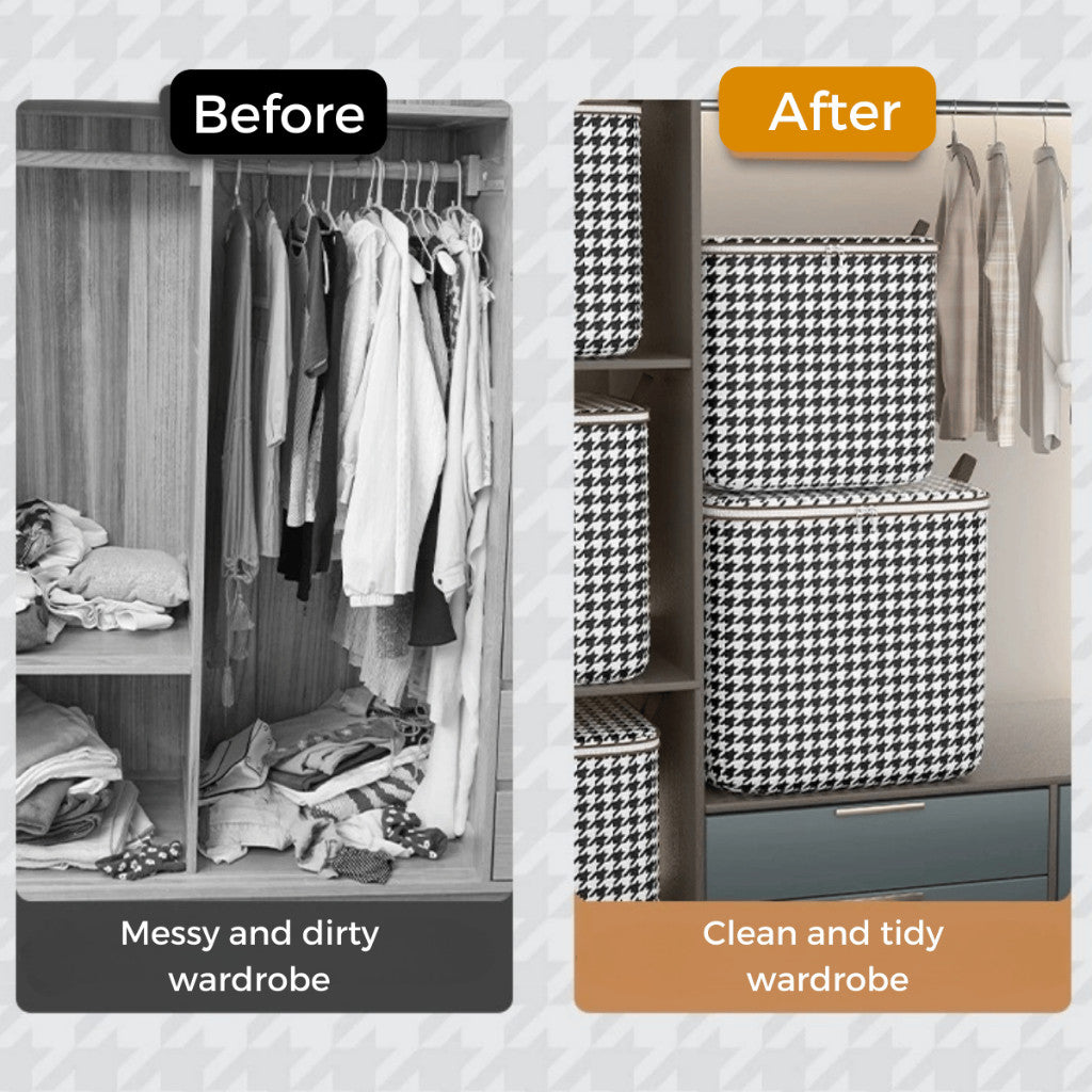 (READYSTOCK) Foldable Clothes & Blanket Storage Bag | Large Capacity 100L-210L 可折叠衣物被子收纳袋