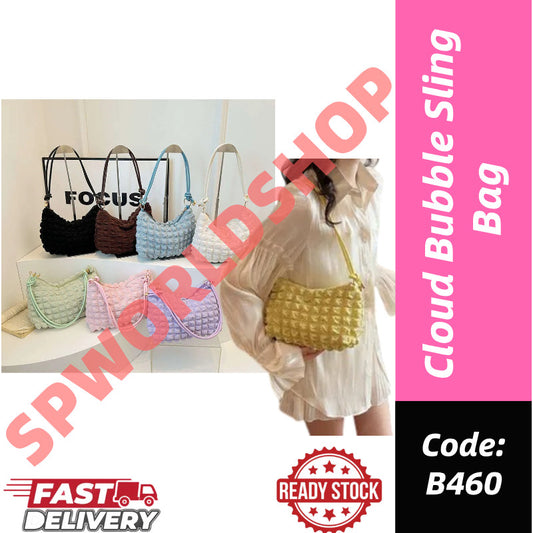 【READY STOCK】Cloud Bubble Sling Bag / Beg Silang Cloud Bubble Wanita Korean Fashion bag 云朵斜挎包 B460 B03140