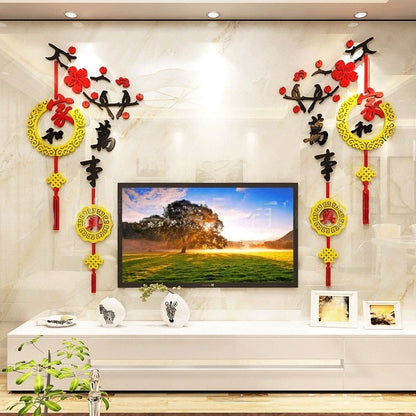 【Pre-Order】CNY 3D Acrylic Wallpaper Chinese Year Decoration 【预购】新年3D亚克力壁纸装饰 (S/M/L/XL/XXL)