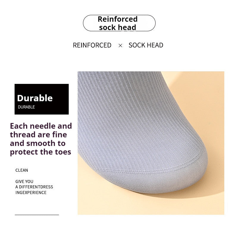 READY STOCK!!! 10 Pairs of Men's Short Socks Man Bamboo Fiber Breathable Men's Short Bamboo Fiber Socks 一次性男士袜子