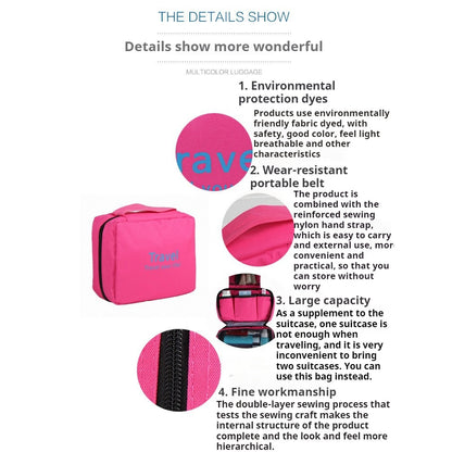 READY STOCK!!! Stylish Travel Makeup & Toiletry Bag Multifunctional Organizer Pouch NF030 挂钩式手提洗漱用品化妆包