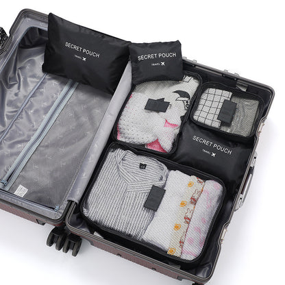 READY STOCK!!! 6 in 1 Korean Travel Packing Clothes Storage Organizer Bag Pouch NF001 旅行收纳袋六件套