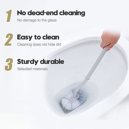 (READYSTOCK) Japanese S-Shaped Toilet Brush No Dead Corner Cleaning Brush 日本S型马桶刷