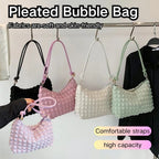 Korean Style Bubble Sling Bag B03140 | Soft Padded Crossbody Bag | Cute & Versatile Travel Shoulder Bag | Beg Murah Cantik 云朵包 泡泡纹 腋下斜挎两用 少女感