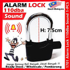 Alarm Lock Security Lock Anti-Theft Siren Alarm Padlock Door / Motorcycle / Bike Bicycle / Car Kunci Berbunyi #防盗警报锁1701