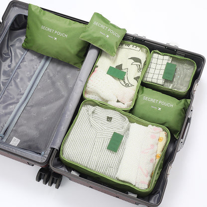 READY STOCK!!! 6 in 1 Korean Travel Packing Clothes Storage Organizer Bag Pouch NF001 旅行收纳袋六件套