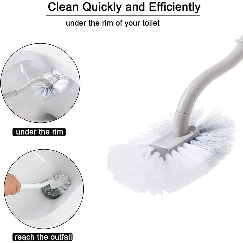 (READYSTOCK) Japanese S-Shaped Toilet Brush No Dead Corner Cleaning Brush 日本S型马桶刷