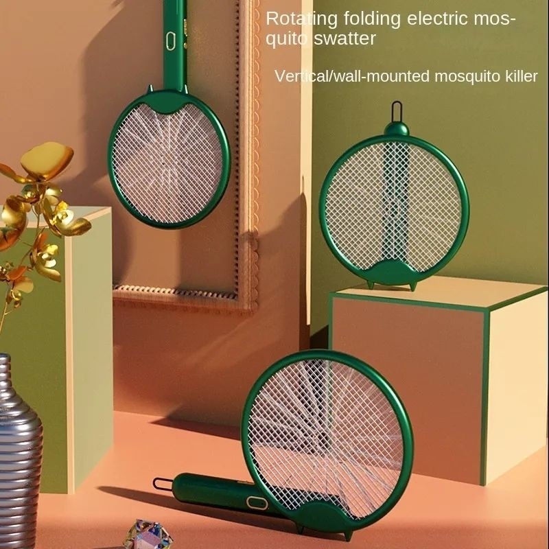 READY STOCK‼️ Foldable Electric Mosquito Racket | Rechargeable Mosquito Swatter | High Voltage  可折叠电蚊拍 | 充电式灭蚊拍