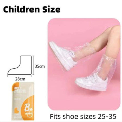 READY STOCK!! Disposable Rain Shoe Cover Waterproof Non Slip Transparent Plastic Rain-Proof Foot Cover 鞋套