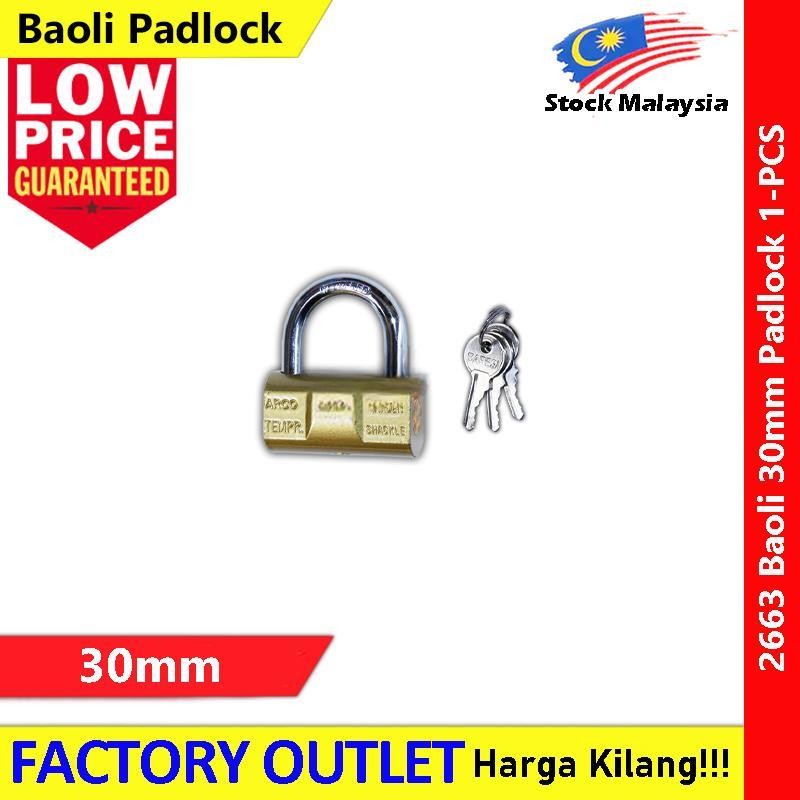 Baoli Lock Heavy Duty Hammer Iron Padlock Lock Baoli Baresi Italy Security Pad Lock Mangga Pintu VIRO 重型锤铁挂锁 排锁 锁头
