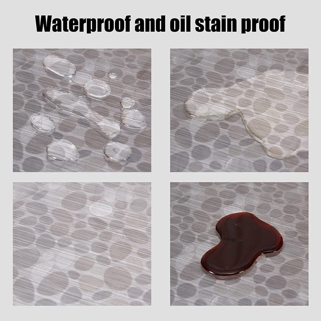 READY STOCK!!! 1PCS Disposable Table Cover Elastic Mouth Plastic Film Table Cover  Waterproof Oilproof Table 一次性桌布