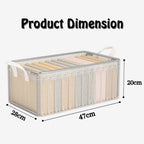 PVC Foldable Storage Box Waterproof Wardrobe Organizer Box Clothes Closet Storage Box