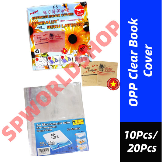 OPP Clear Exercise Book Cover Text Book Cover Revision & Activity Book Cover #4864 #8424 #8425