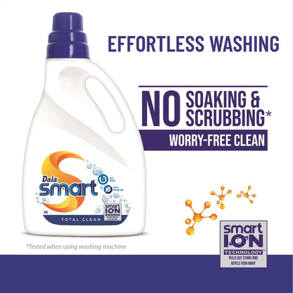 【READY STOCK】Daia Smart All-In Softergent Liquid Detergent 3.6kg 1 Box of 4 Bottle